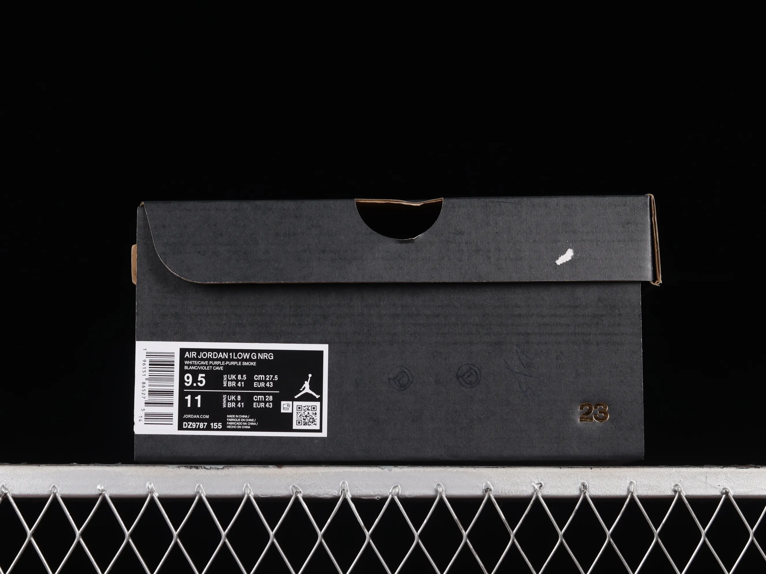 All categories Air Jordan Jordan series basketball shoes Air Jordan 1 Low Z version Air Jordan 1 Low Golf "Purple Smoke" AJ1 Joe 1 new golf version smoke white and purple DZ9787-155